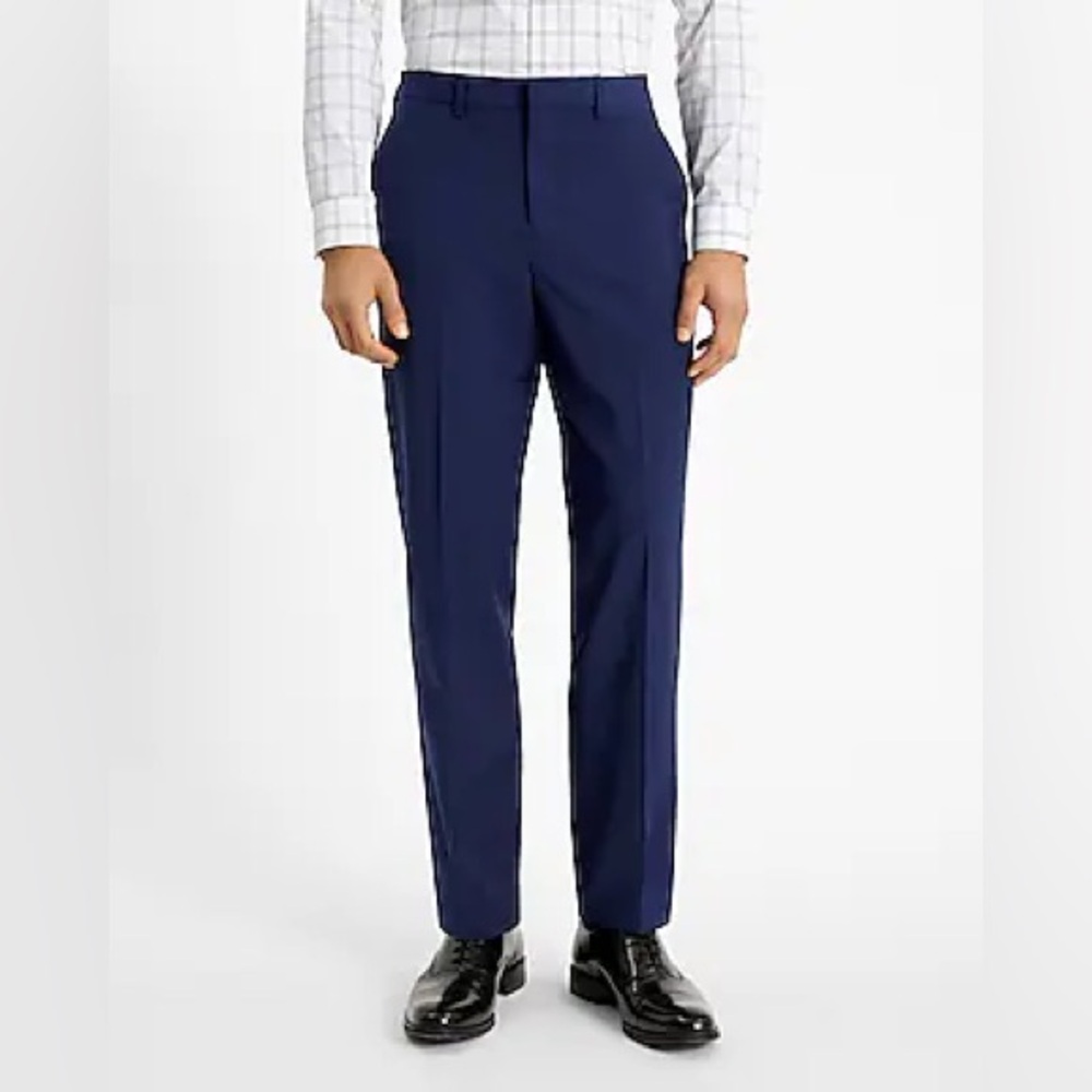 Express Men's Navy Extra Slim Dress Pants